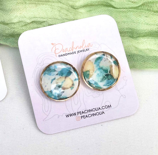 The Nessa | Stud Earrings | Zest & Shine | Polymer Clay Earrings | Gift for Her