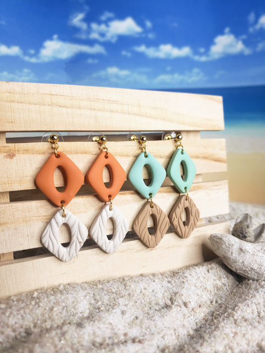 The Sunny | Dangle Earrings | Under the Sea | Polymer Clay Earrings | Gift to Her