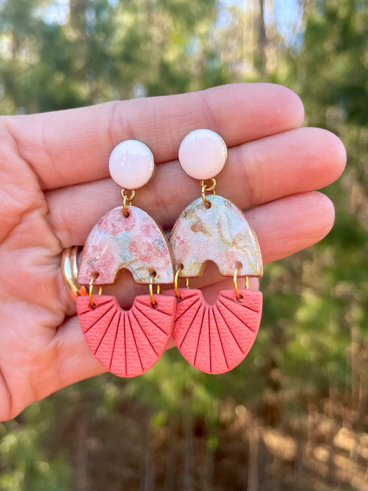 The Gibson | Dangle Earrings | Earrings | Polymer Clay Earrings | Soft Bloom