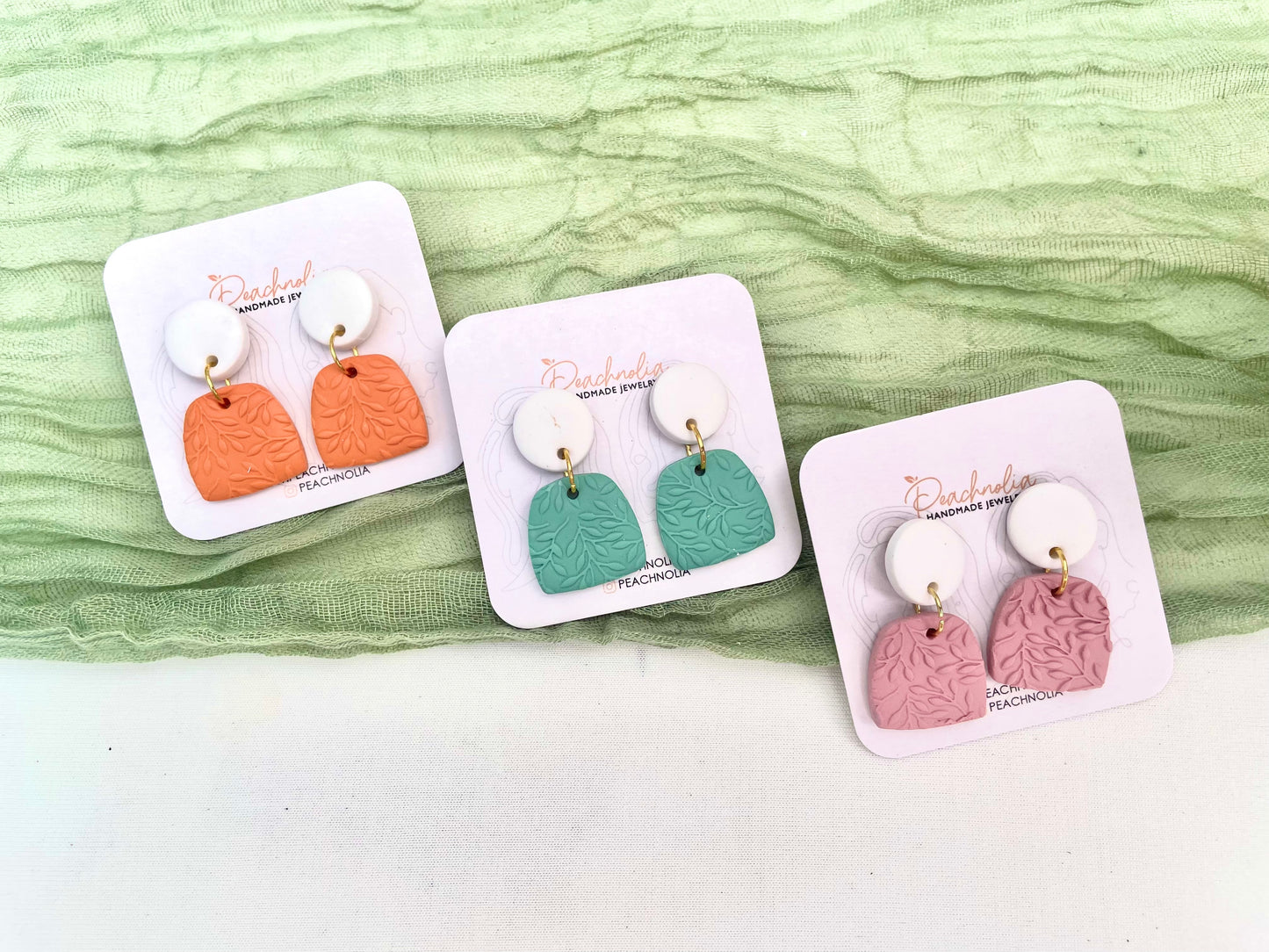 The Phae | Dangle Earrings | Zest & Shine | Polymer Clay Earrings | Gift for Her