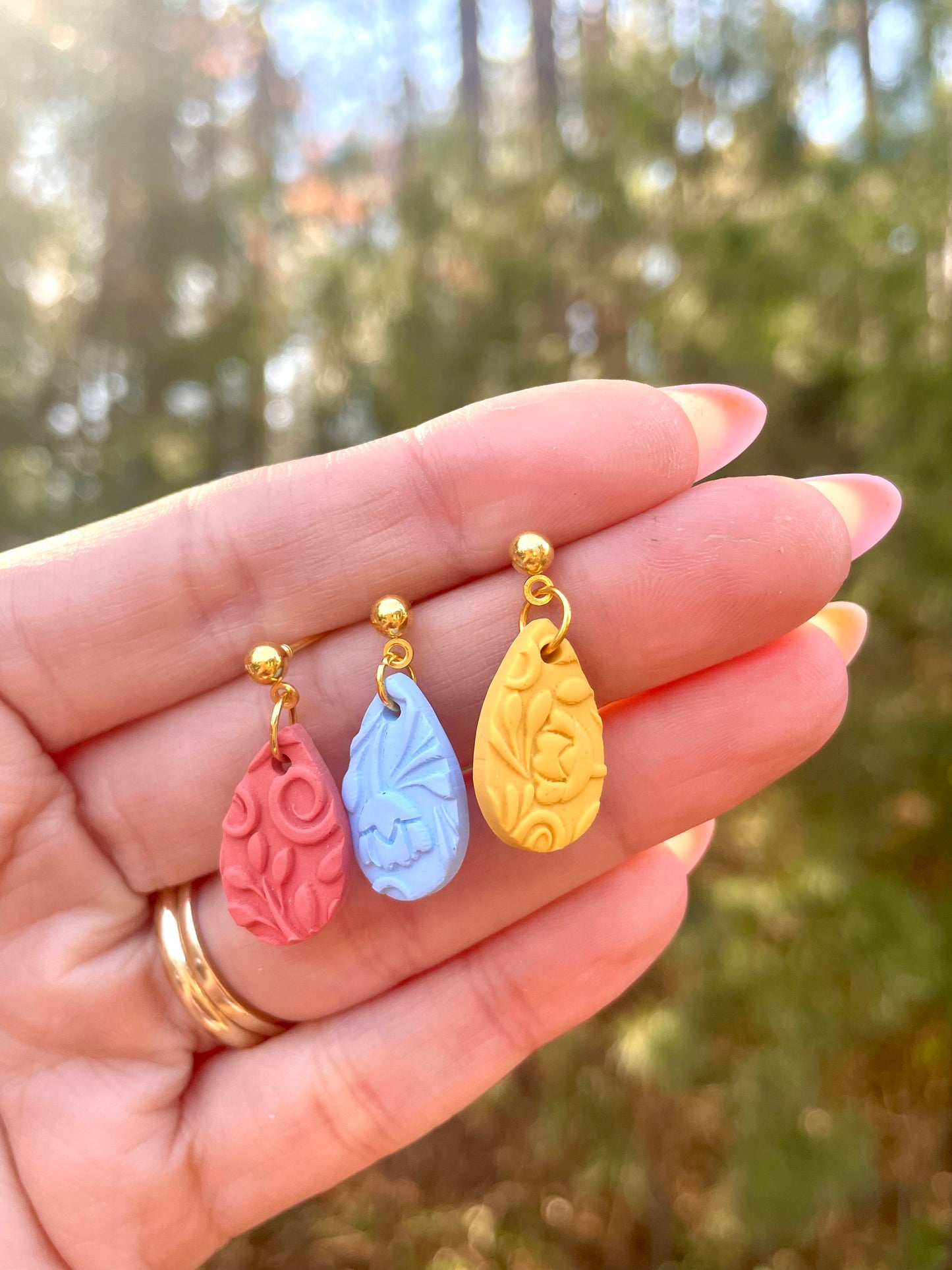 The Keira | Dangle Earrings | Earrings | Polymer Clay Earrings | Soft Bloom