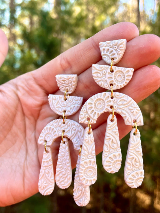 The Morris | Dangle Earrings | Earrings | Polymer Clay Earrings | Soft Bloom