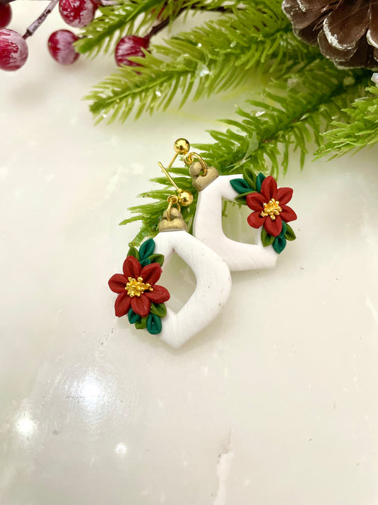 Christmas Ornament | Dangle Earrings | Earrings | Polymer Clay Earrings | Christmas