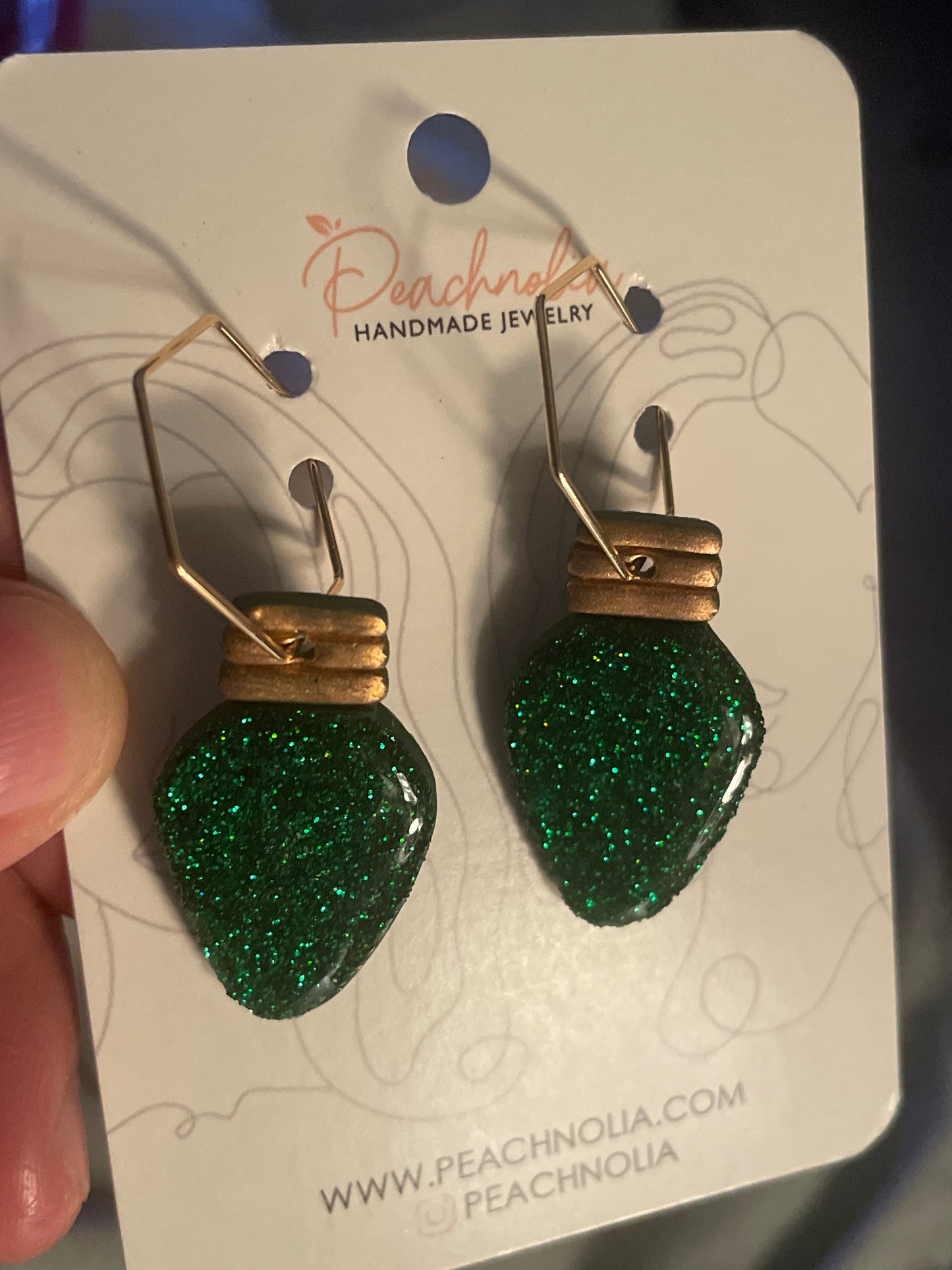 The Cecile | Dangle Earrings | Polymer Clay Earrings | Christmas