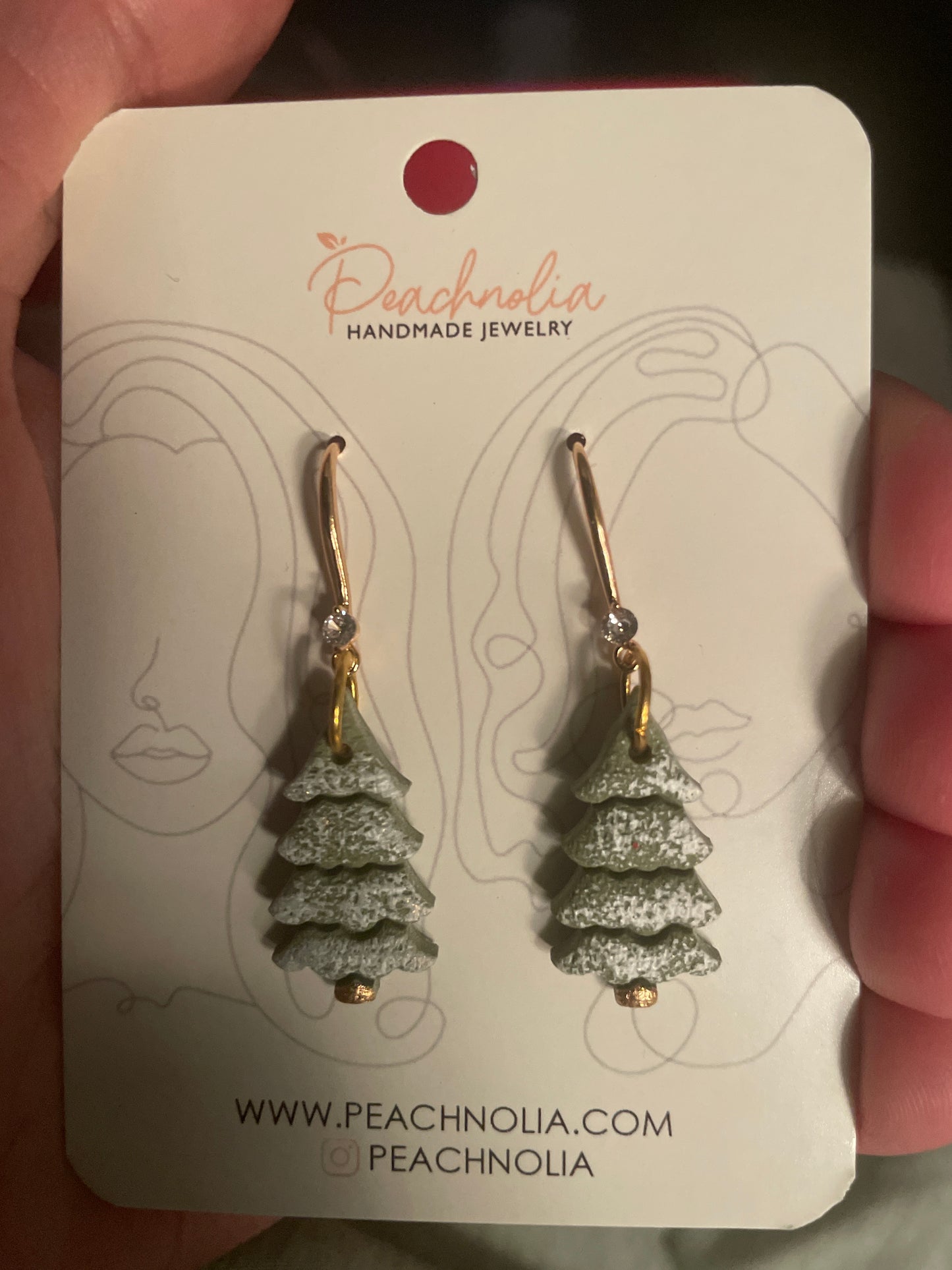 The Emily | Dangle Earrings | Polymer Clay Earrings | Christmas