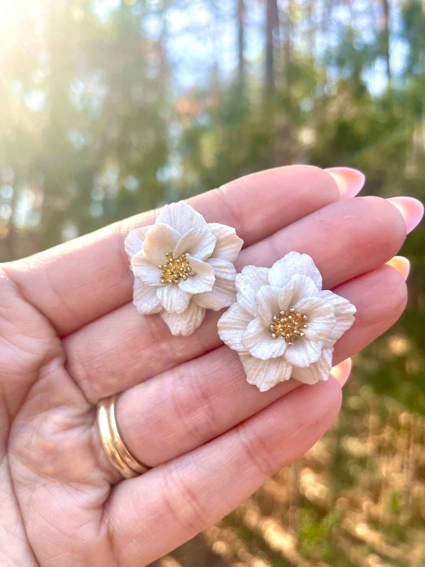 The Melina | Stud Earrings | Earrings | Polymer Clay Earrings | Soft Bloom