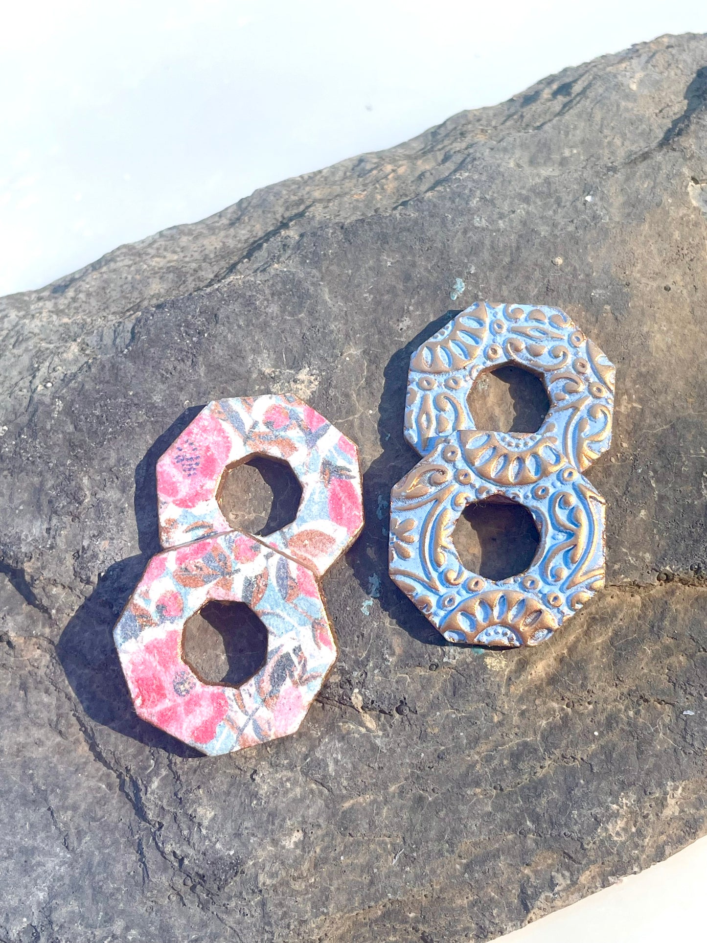 The Elynn | Hoop Earrings | Earrings | Polymer Clay Earrings | Soft Bloom