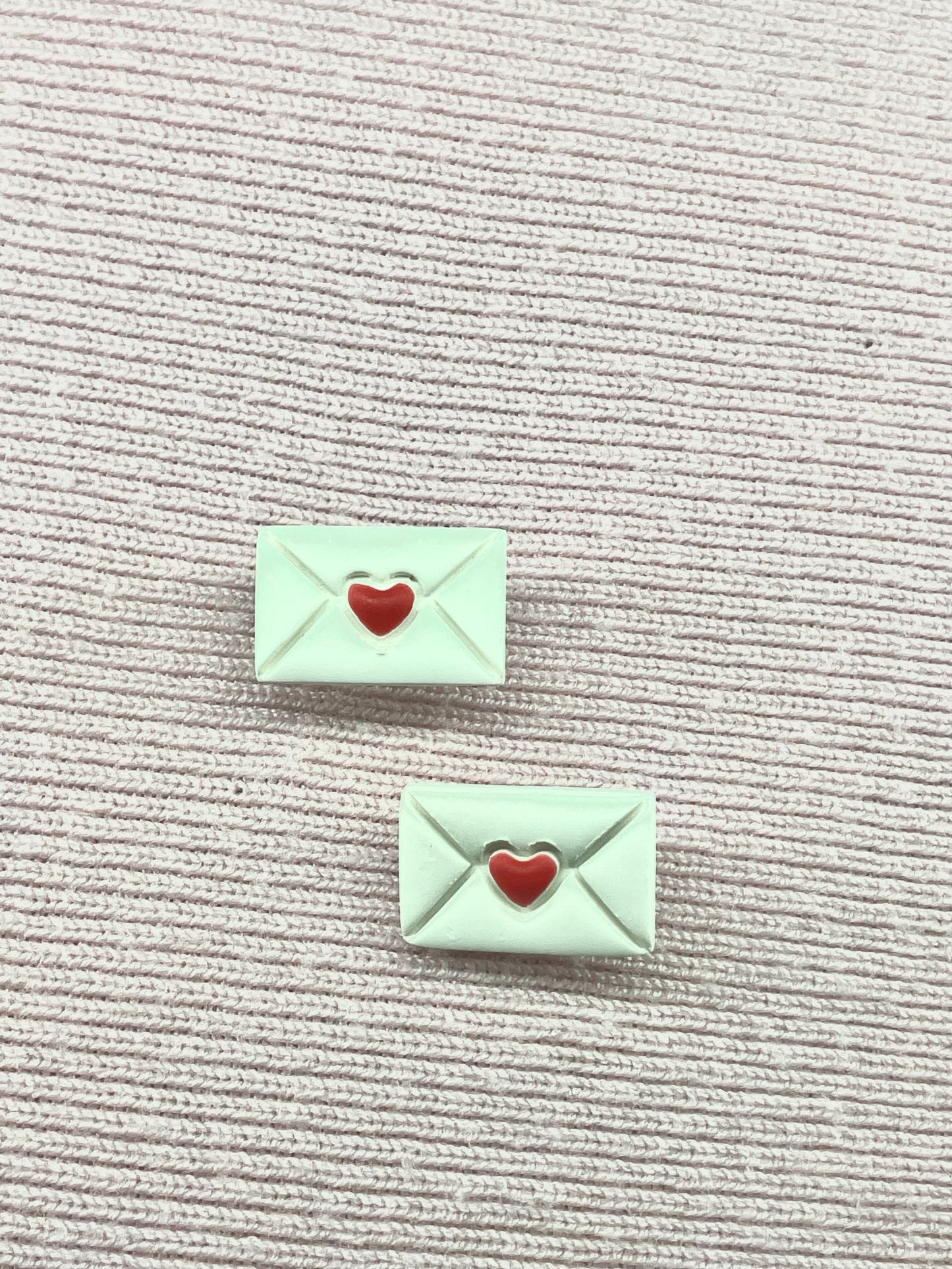 The Letter | Stud Earrings | Signed Sealed Kissed | Polymer Clay Earrings | Gift to Her