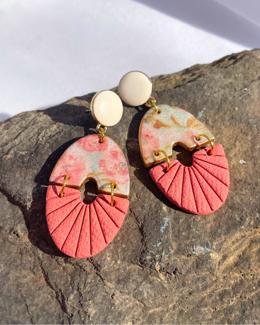 The Gibson | Dangle Earrings | Earrings | Polymer Clay Earrings | Soft Bloom