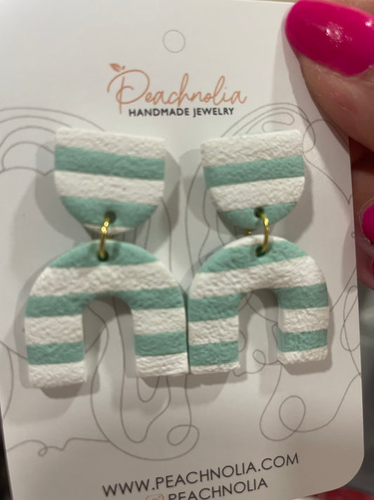 The Liora | Dangle Earrings | Seastone Serenity | Polymer Clay Earrings | Gift for Her