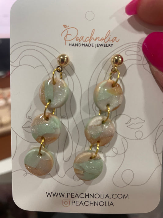 The Seraphina | Dangle Earrings | Seastone Serenity | Polymer Clay Earrings | Gift for Her