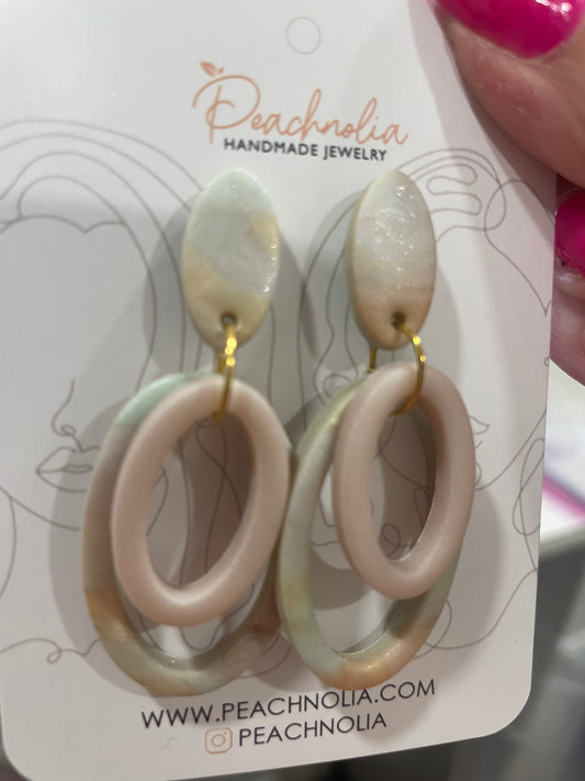 The Thalassa | Dangle Earrings | Seastone Serenity | Polymer Clay Earrings | Gift for Her