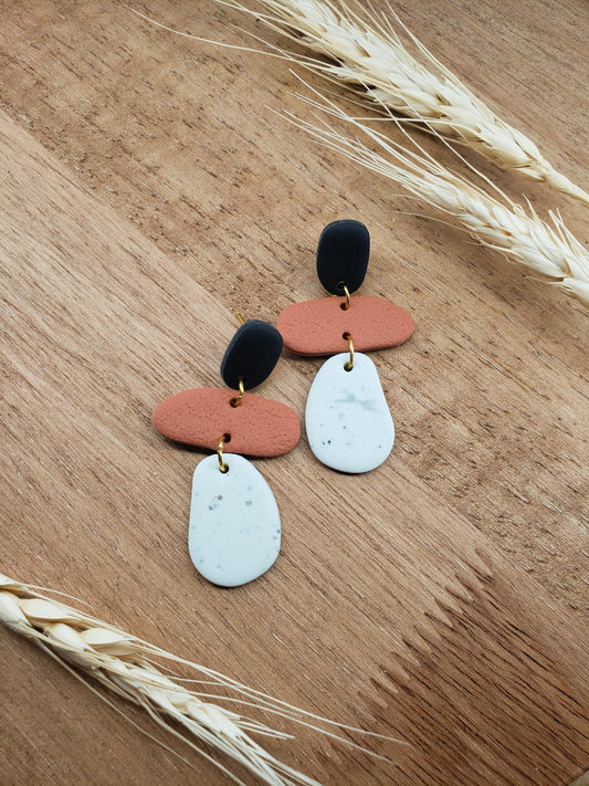The Thalassa | Dangle Earrings | Terracotta Roots | Polymer Clay Earrings | Gift for Her
