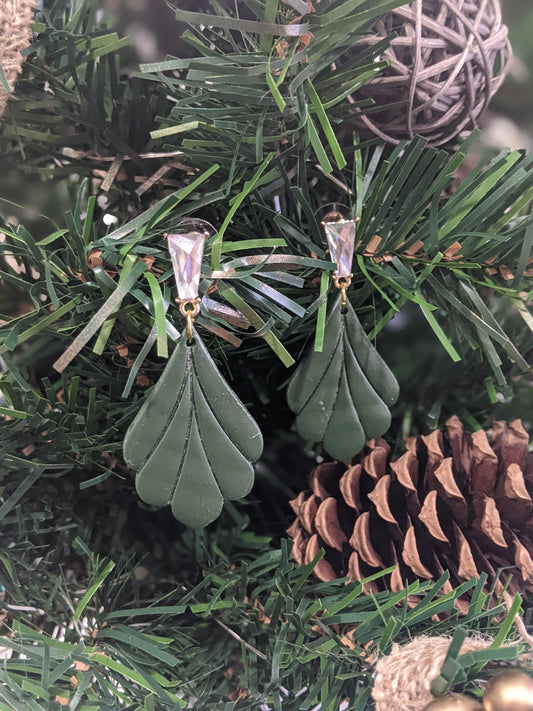 The Christal | Dangle Earrings | Earrings | Polymer Clay Earrings | Christmas