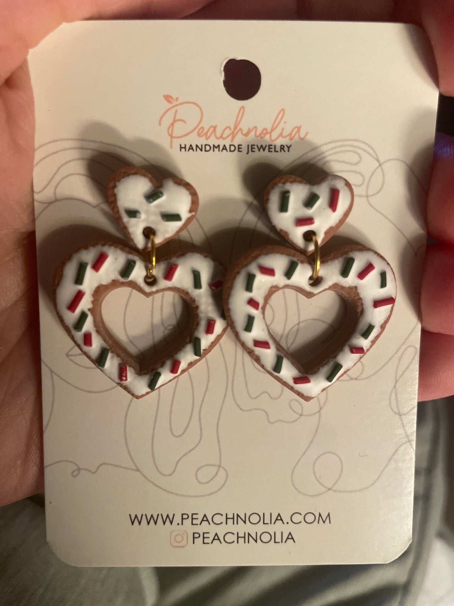 The Lilian | Dangle Earrings | Polymer Clay Earrings | Christmas