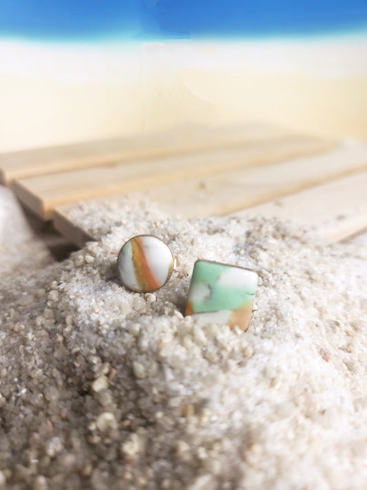 The Shiloh | Stud Earrings | Under the Sea | Polymer Clay Earrings | Gift to Her