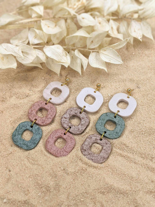 The Glass Sand | Dangle Earrings | Earrings | Polymer Clay Earrings | Gift to Her