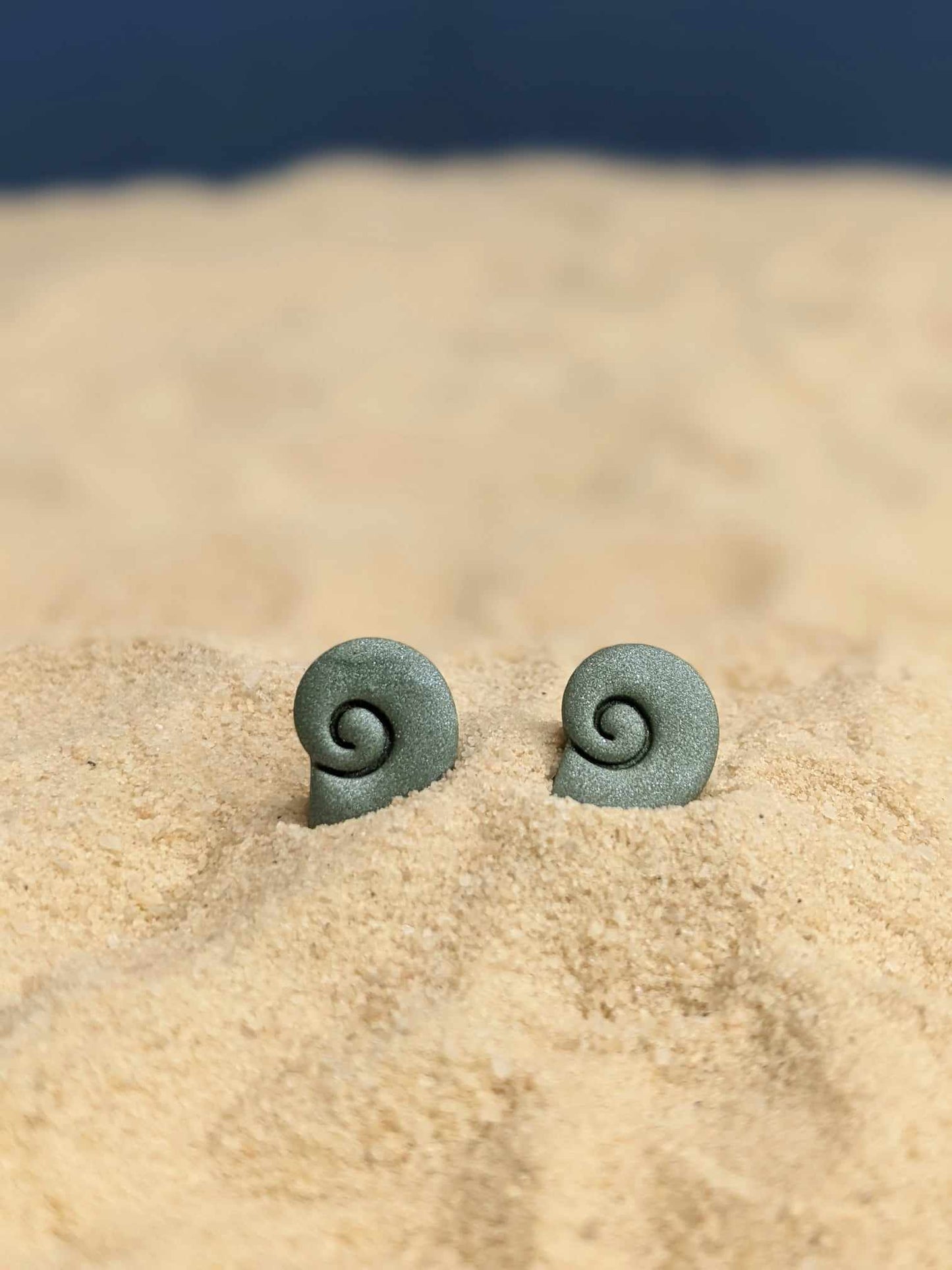 The Sharkeye Snail | Stud Earrings | Earrings | Polymer Clay Earrings | Gift to Her