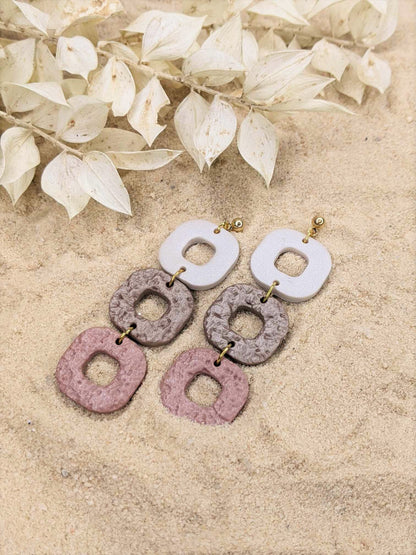 The Glass Sand | Dangle Earrings | Earrings | Polymer Clay Earrings | Gift to Her