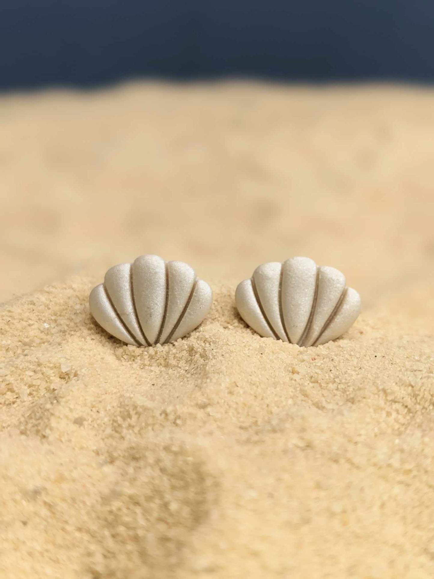 The Sea Shell | Stud Earrings | Earrings | Polymer Clay Earrings | Gift to Her