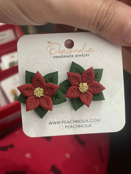 The Calista | Stud Earrings | Polymer Clay Earrings | Christmas