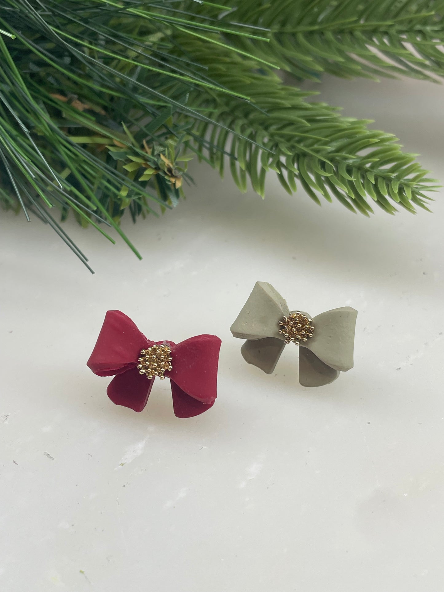 The Robin | Stud Earrings | Polymer Clay Earrings | Christmas