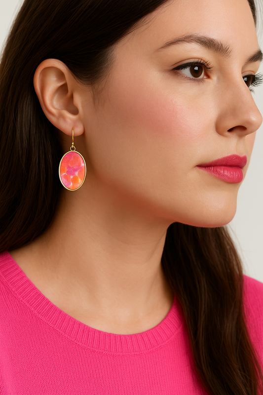 The Elara | Dangle Earrings | Color Splash | Polymer Clay Earrings | Gift for Her