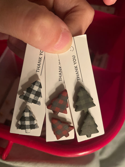 The Jasseline | Stud Earrings | Earrings | Polymer Clay Earrings | Christmas