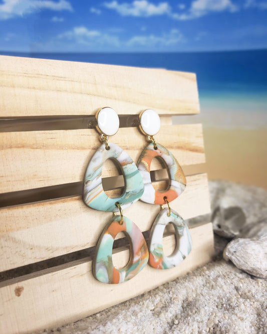 The Samaira | Dangle Earrings | Under the Sea | Polymer Clay Earrings | Gift to Her