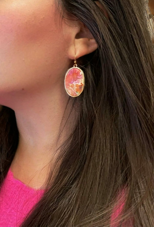 The Elara | Dangle Earrings | Color Splash | Polymer Clay Earrings | Gift for Her