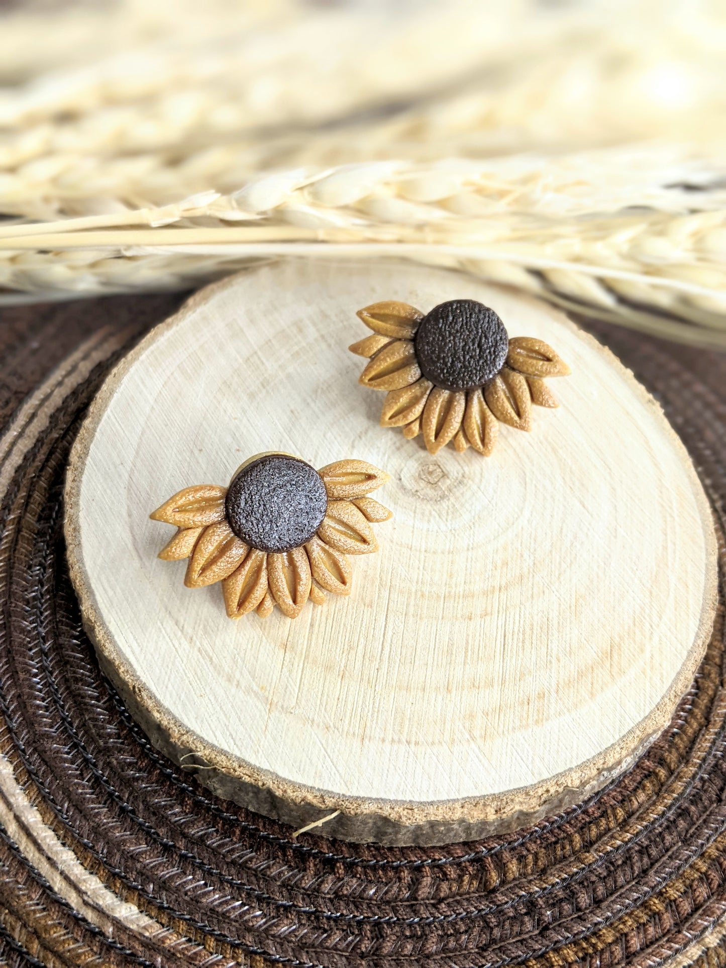 The Sunflower | Stud Earrings | Earrings | Polymer Clay Earrings | Gift to Her