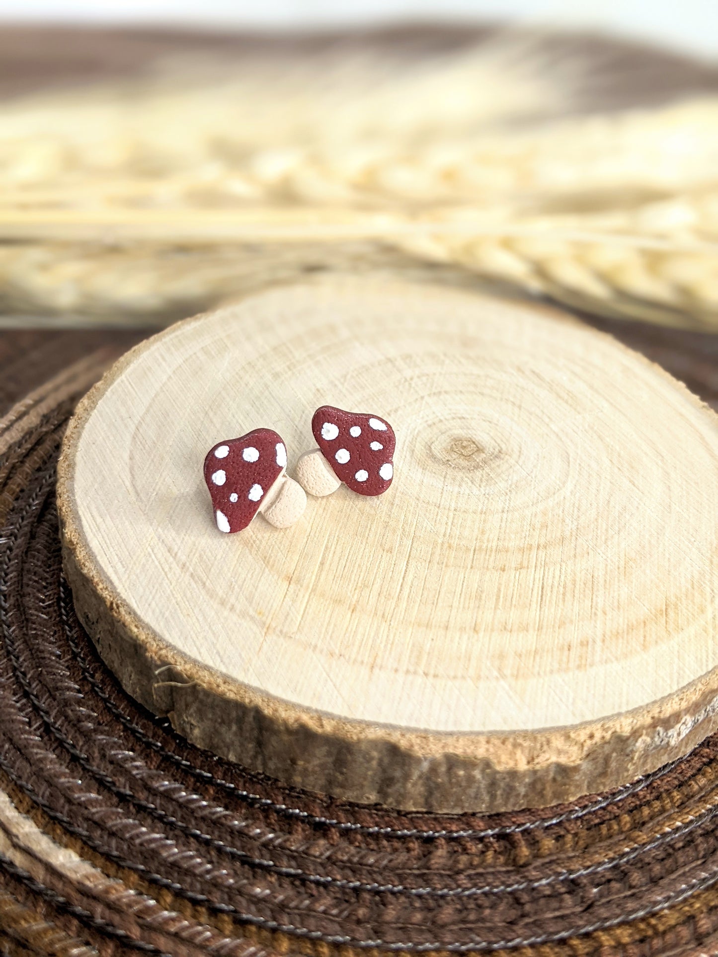 The Mushroom | Stud Earrings | Earrings | Polymer Clay Earrings | Gift to Her