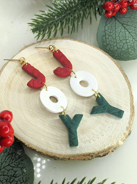 The Joy | Dangle Earrings | Earrings | Polymer Clay Earrings | Christmas