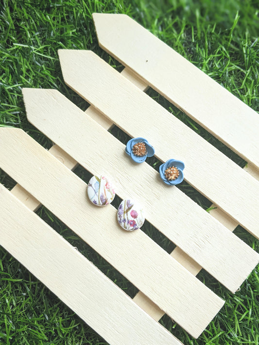 The Flora | Stud Earrings | Earrings | Polymer Clay Earrings | Gift to Her