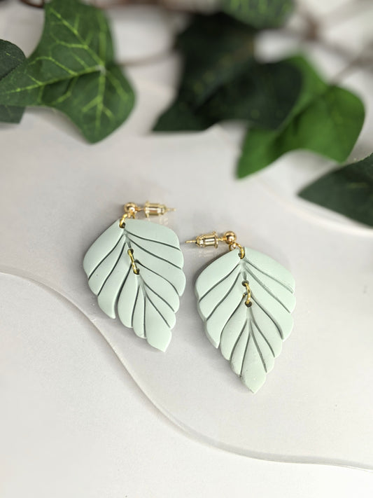 The Philodendron | Dangle Earrings | Earrings | Pendant Earrings | Polymer Clay Earrings | Gift to Her