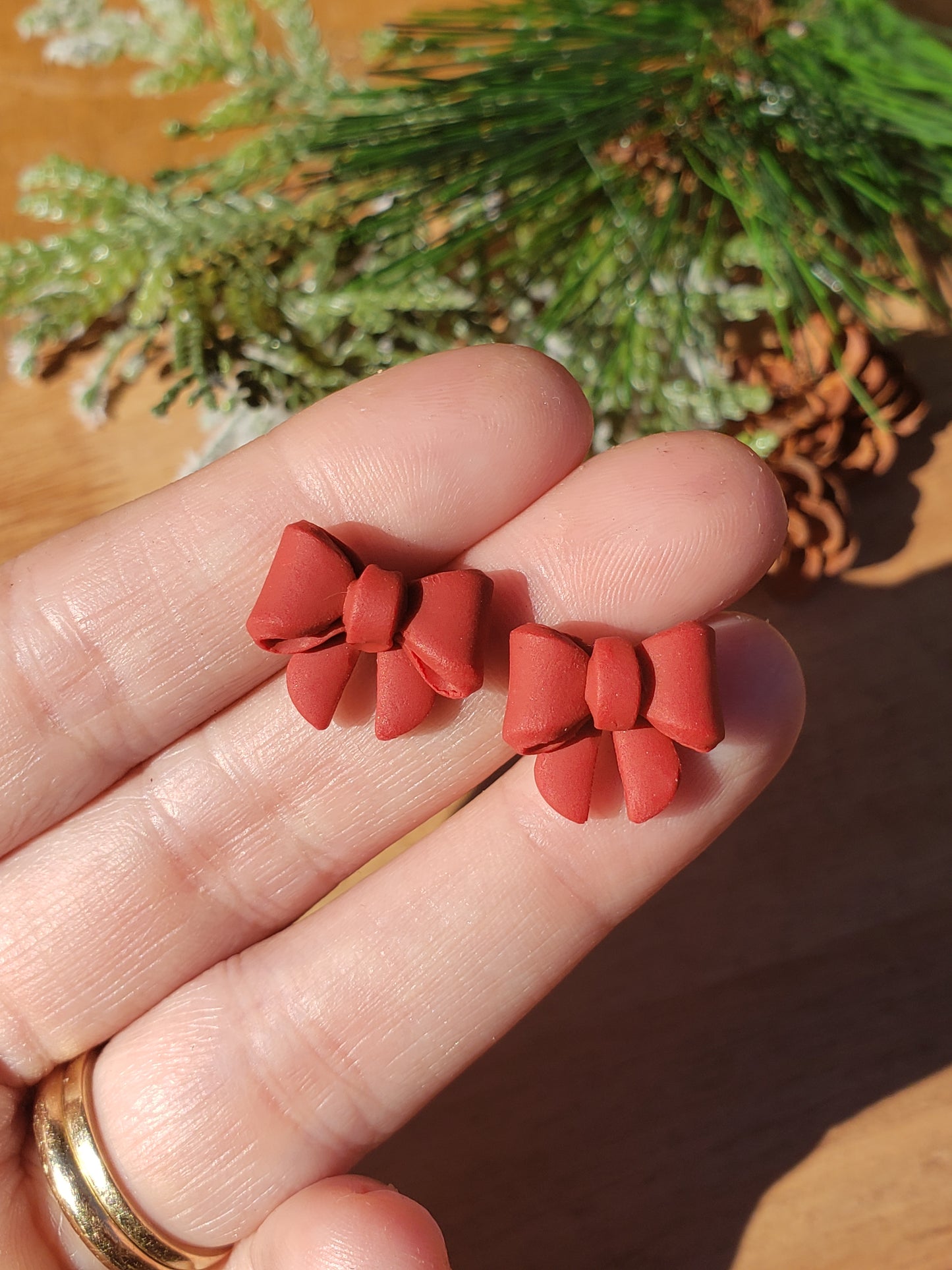 The Eulalia | Stud Earrings | Polymer Clay Earrings | Christmas