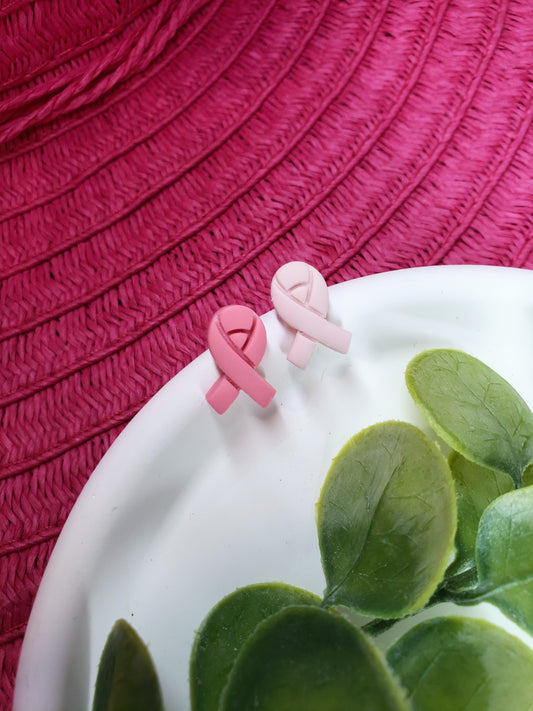 The Odessa | Stud Earrings | Ribbon of Hope | Polymer Clay Earrings | Gift to Her