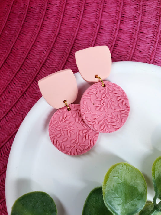 The Fiorella | Dangle Earrings | Ribbon of Hope | Polymer Clay Earrings | Gift to Her