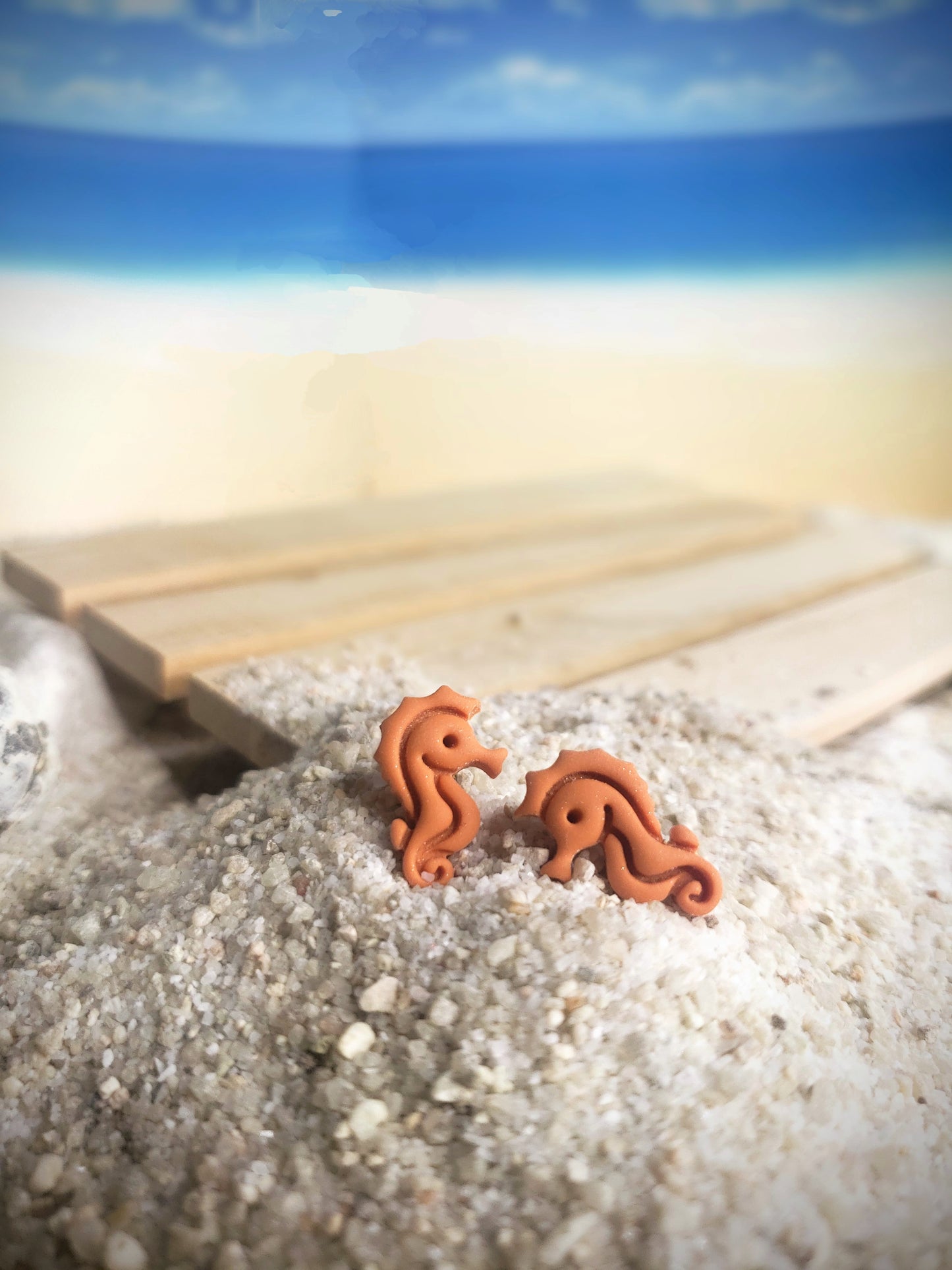 The Sean | Stud Earrings | Under the Sea | Polymer Clay Earrings | Gift to Her