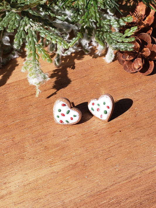The Rowena | Tiny Apricot | Earrings | Polymer Clay Earrings | Christmas