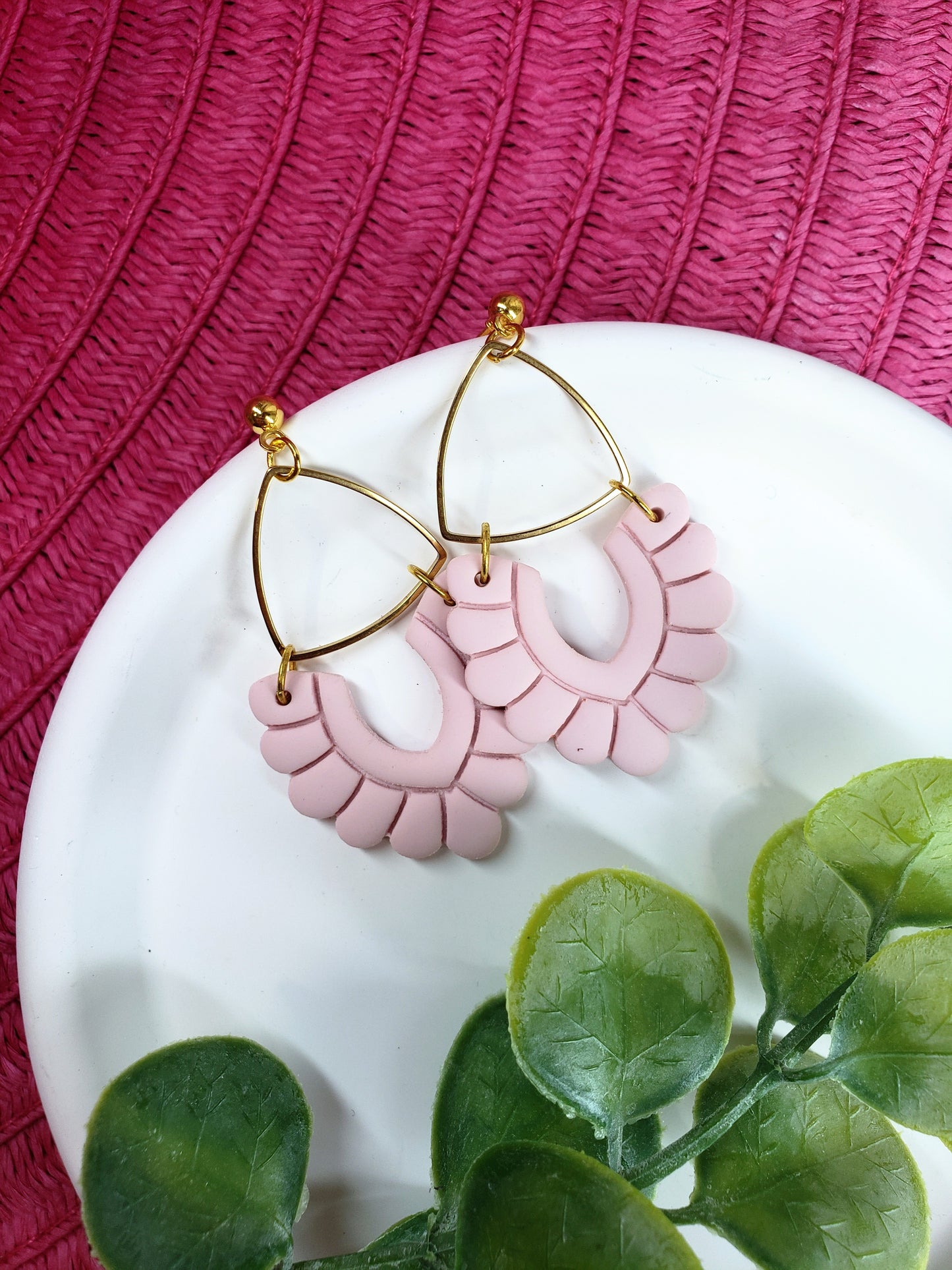 The Amaris | Dangle Earrings | Ribbon of Hope | Polymer Clay Earrings | Gift to Her