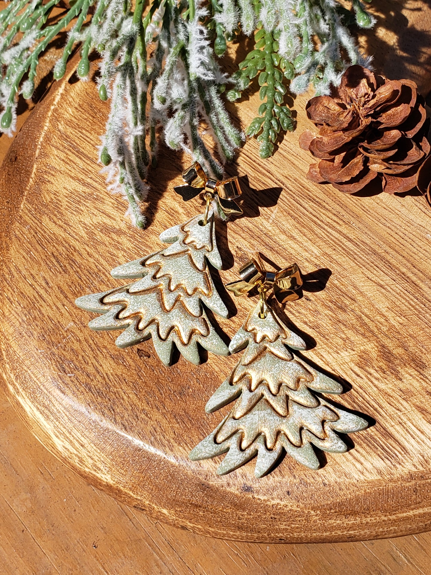 The Emmeline | Dangle Earrings | Polymer Clay Earrings | Christmas