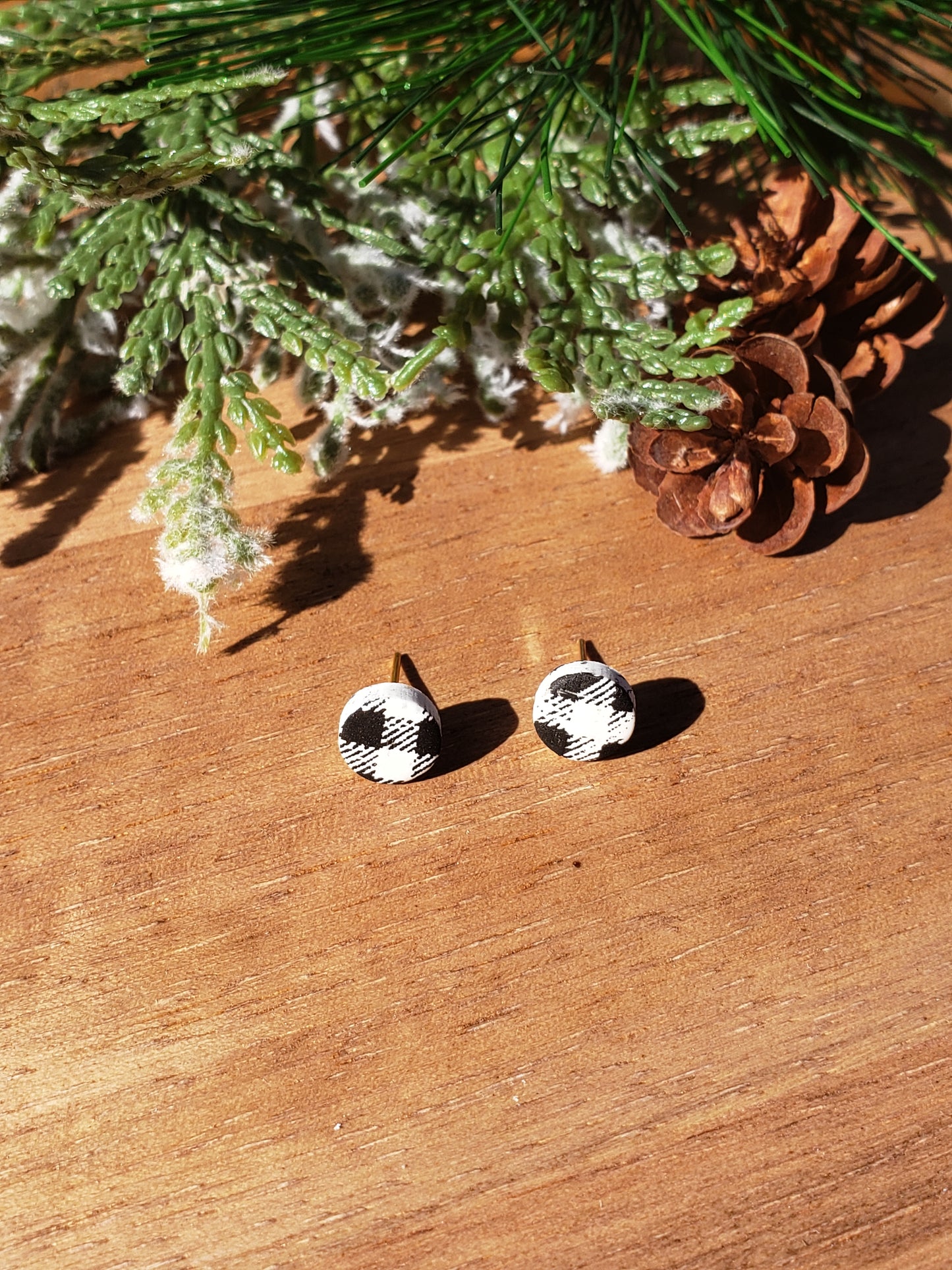 The Marilla | Tiny Apricot | Earrings | Polymer Clay Earrings | Christmas