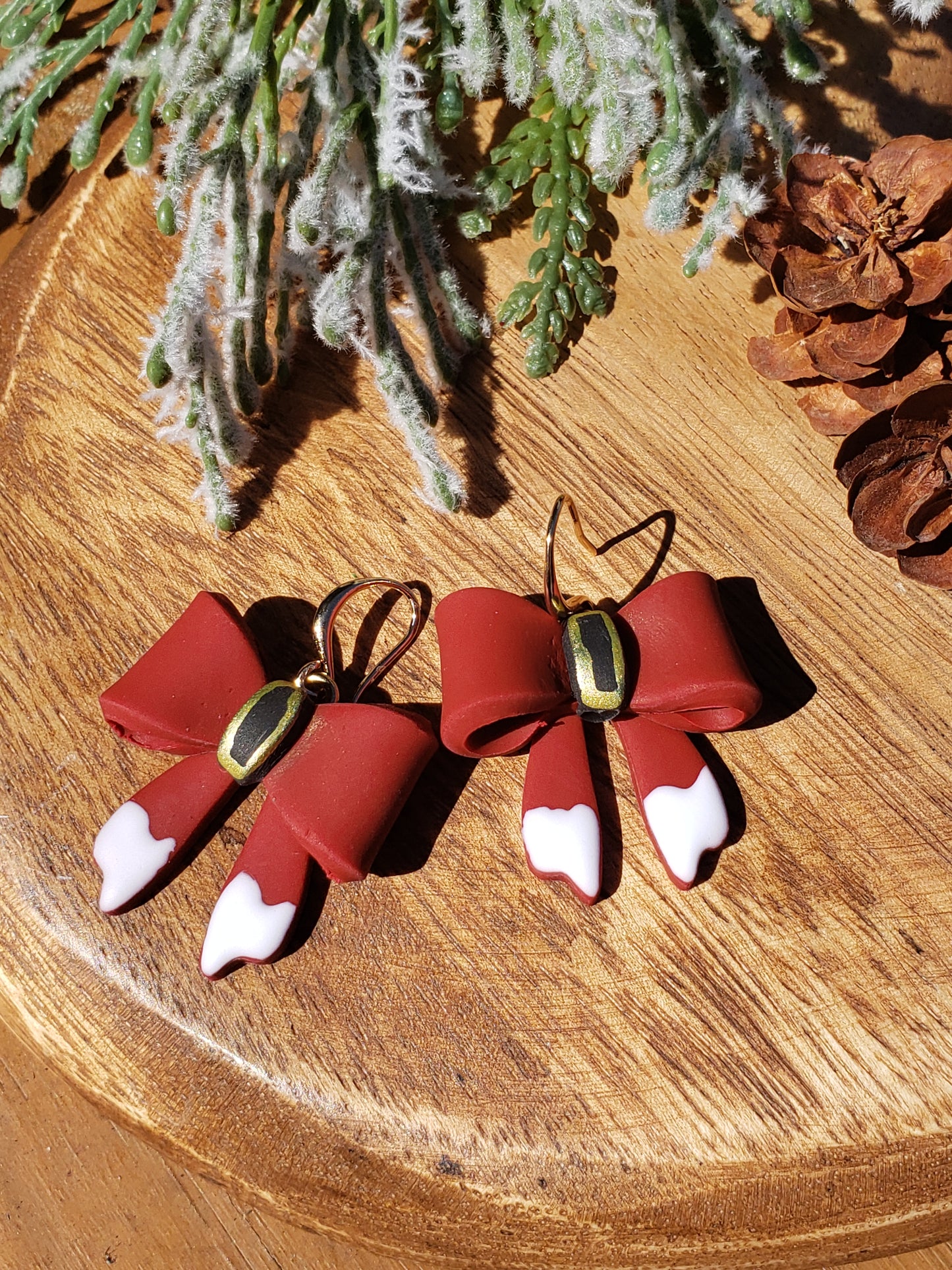 The Lucilda | Dangle Earrings | Polymer Clay Earrings | Christmas