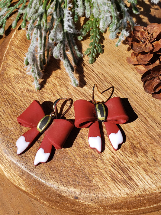 The Lucilda | Dangle Earrings | Polymer Clay Earrings | Christmas
