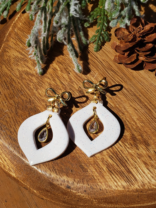 The Briar | Dangle Earrings | Polymer Clay Earrings | Christmas
