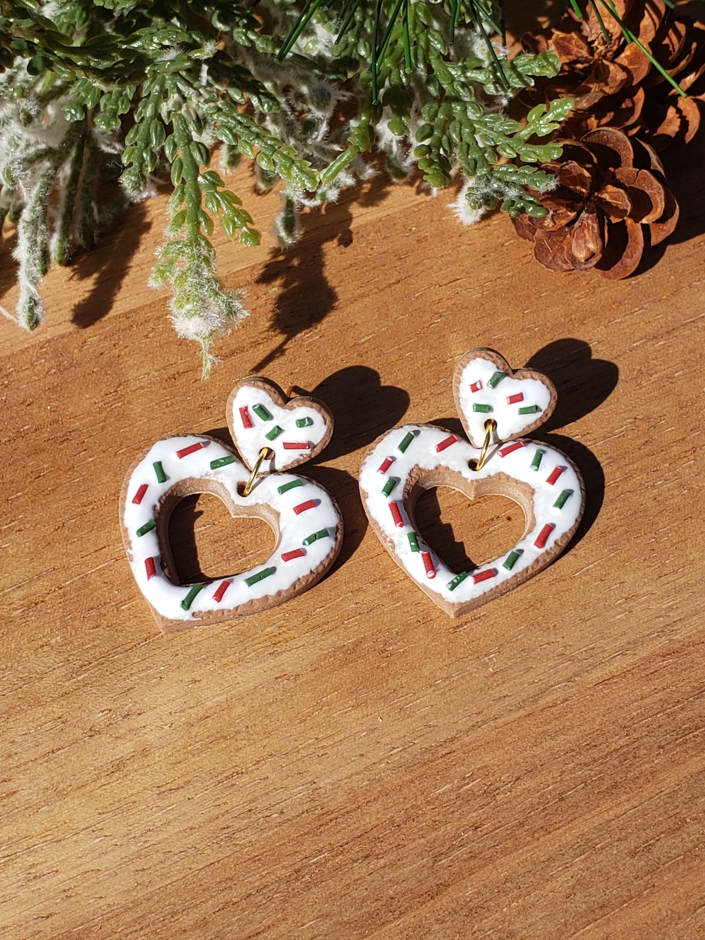 The Lilian | Dangle Earrings | Polymer Clay Earrings | Christmas
