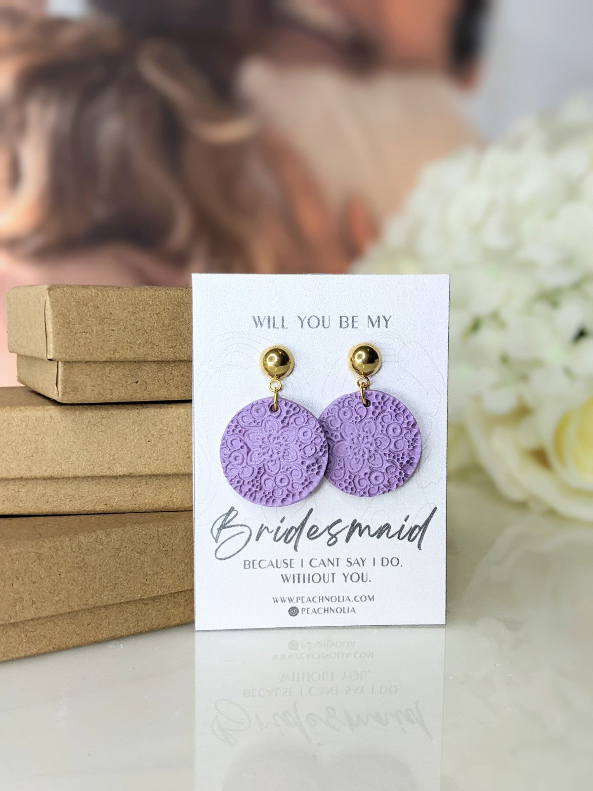 The Bridesmaid | Dangle Earrings | Earrings | Polymer Clay Earrings | Signature Collection