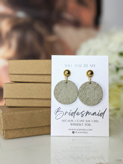 The Bridesmaid | Dangle Earrings | Earrings | Polymer Clay Earrings | Signature Collection