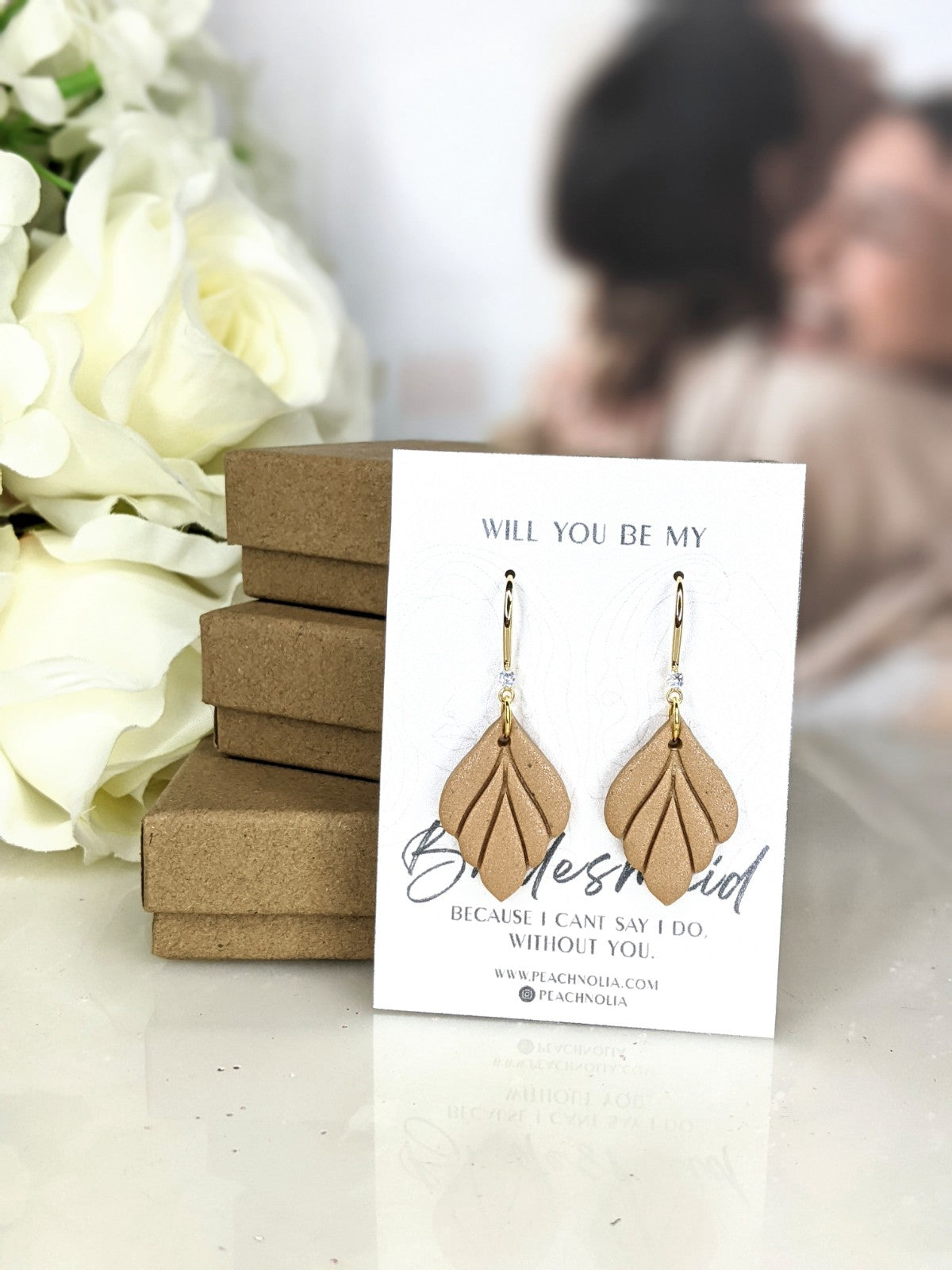 The Maid of Honor | Dangle Earrings | Earrings | Polymer Clay Earrings | Signature Collection